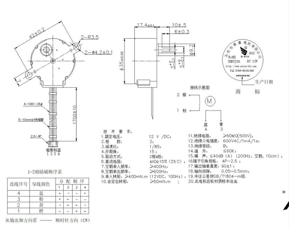 綠米家居步進(jìn)電機(jī)