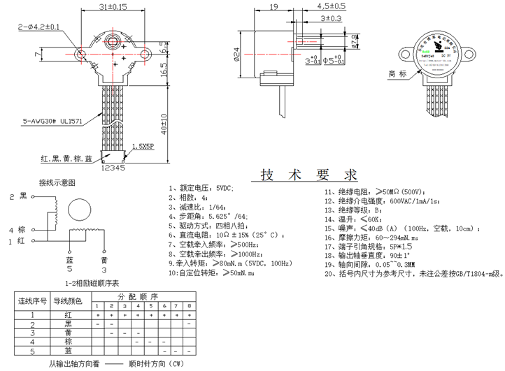 儀器儀表步進(jìn)電機(jī)